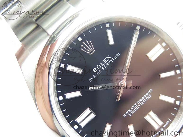 MiroTime 1231 Oyster Perpetual 41mm 124300 EWF Best Edition Black Dial on SS Bracelet A Unique 2860